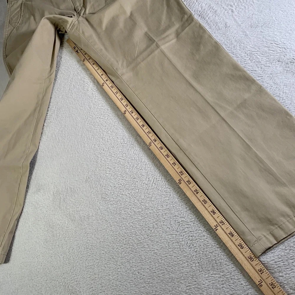 Life Khaki Pants Mens 36x30 Beige Chino Straight Canvas Casual Workwear Business